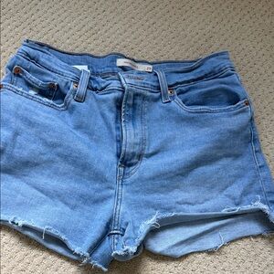 Levi's Light Blue Jean Shorts for Women size 29 high waist